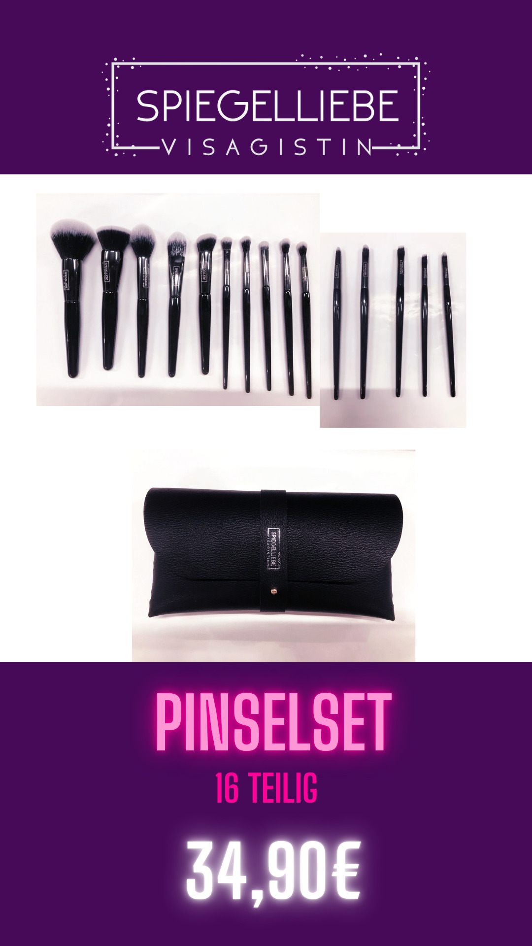 SPIEGELLIEBE Makeup Pinselset